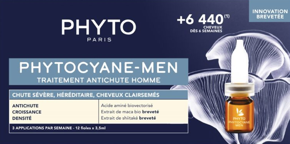 PHYTO Phytocyane-Men Progressive Anti-Hair Loss Treatment For Man 3,5 ml ampoules 12 pcs