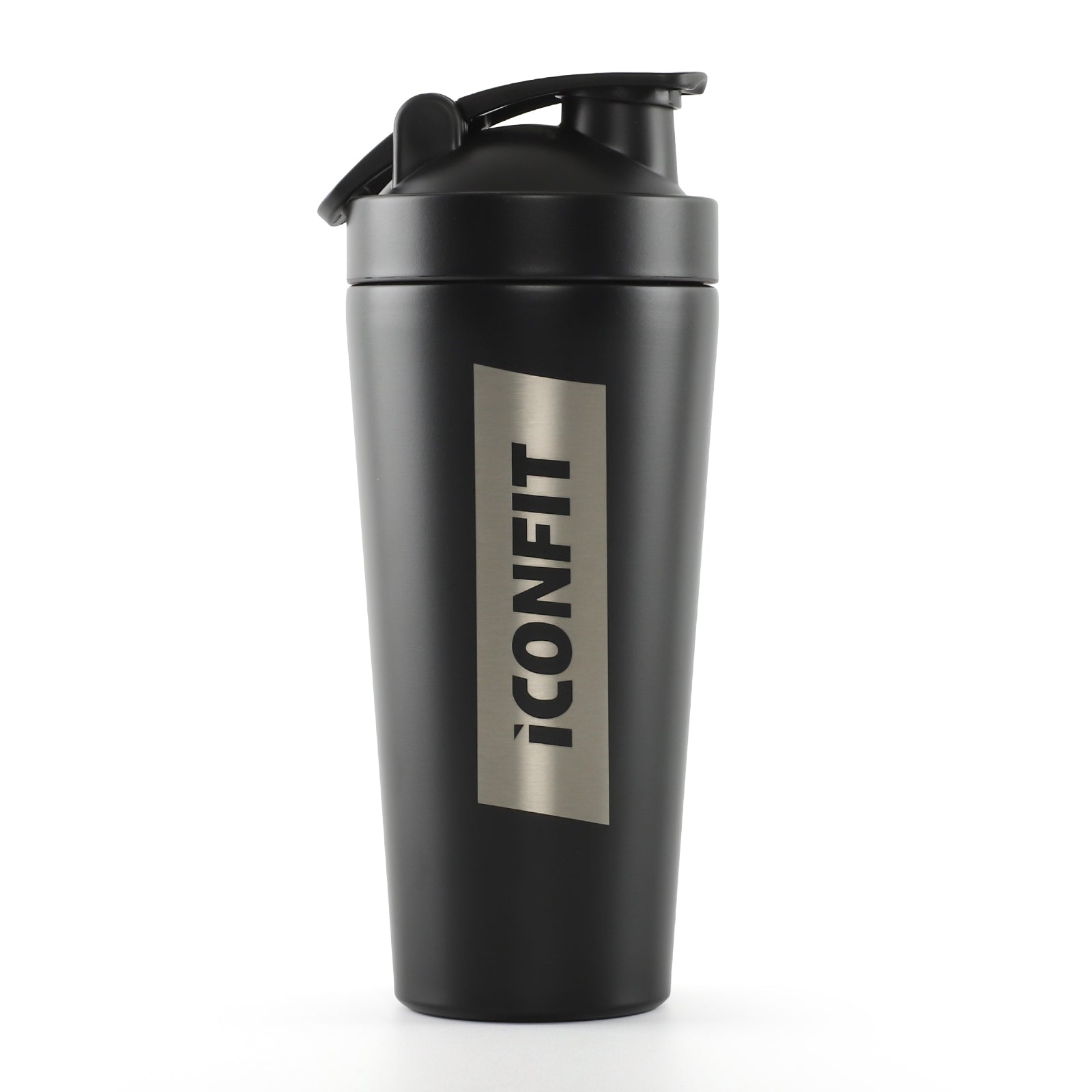 ICONFIT Shaker Reforce Stainless Steel 900ml - Black