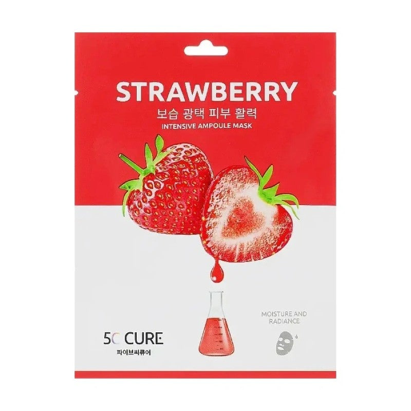 5C CURE Strawberry face mask with strawberry extract N1