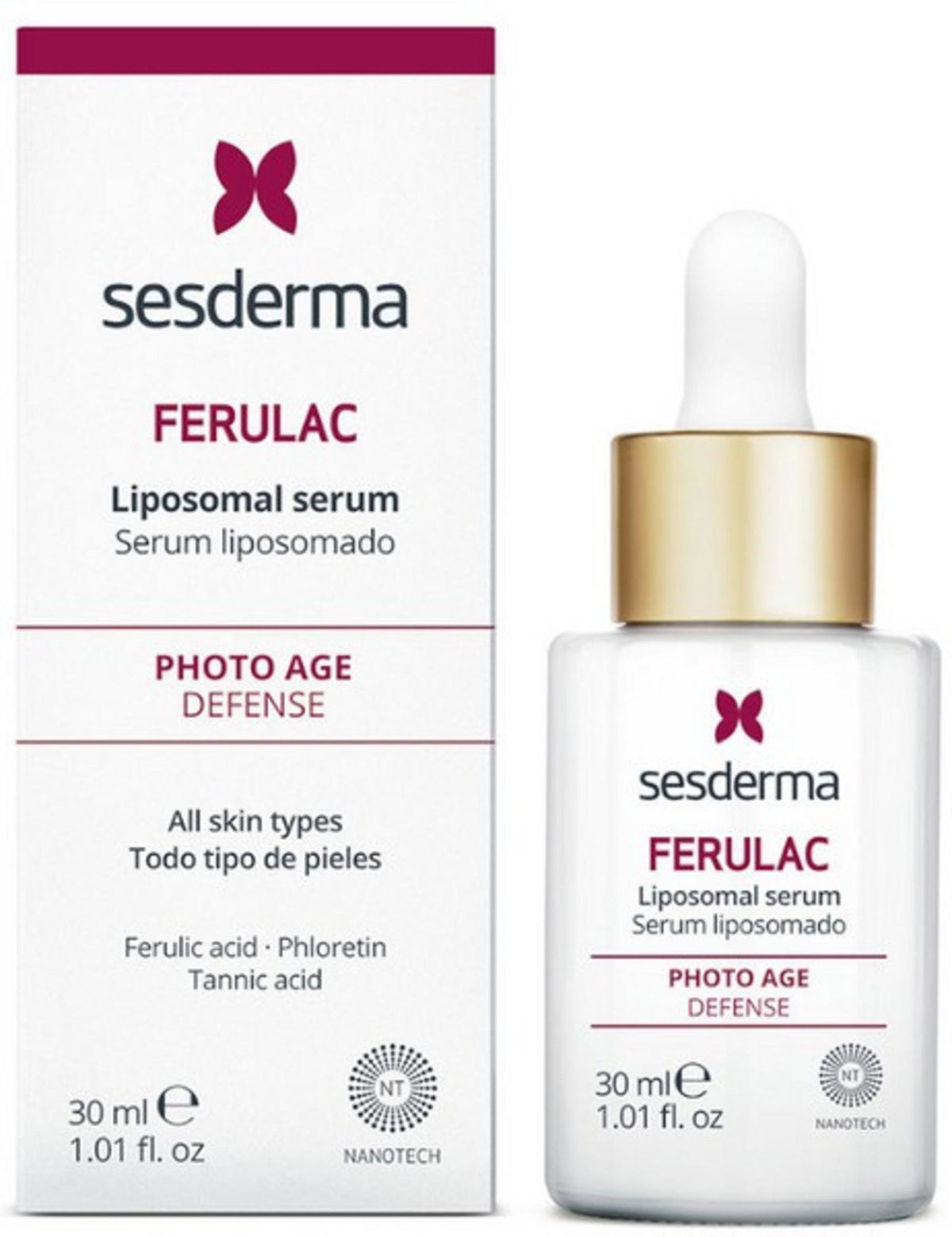 Sesderma, Ferulac, Antioxidant & Moisturising, Day & Night, Serum, For Face, 30 ml