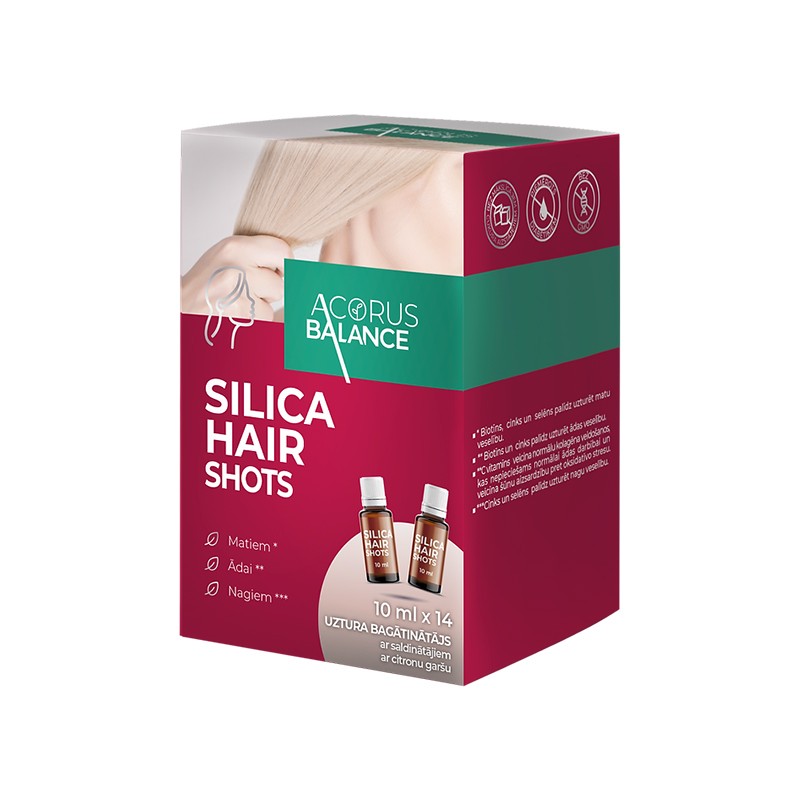 ACORUS BALANCE Silica Hair Shots ampoules for hair health N14