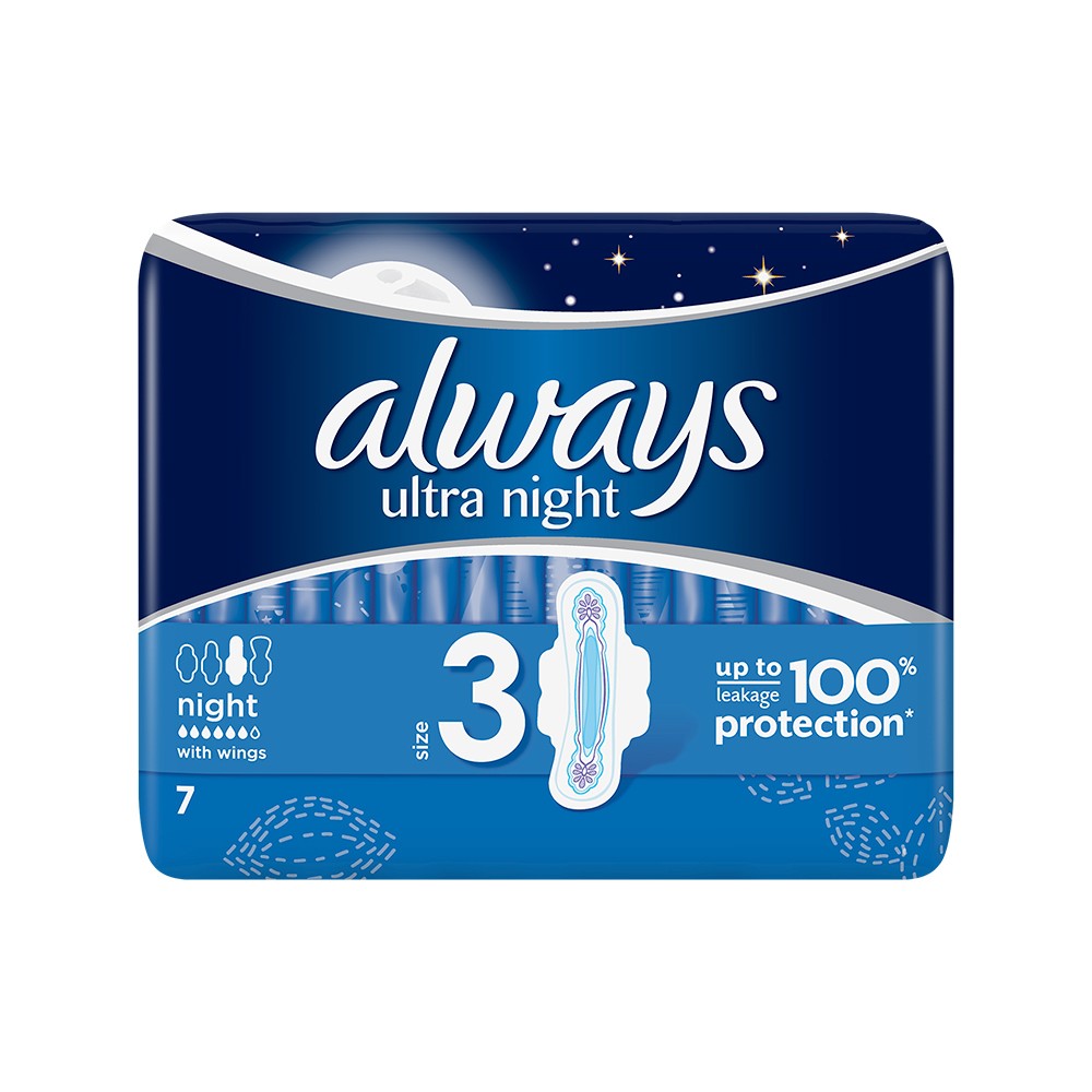 ALWAYS Ultra Night sanitary napkins N7