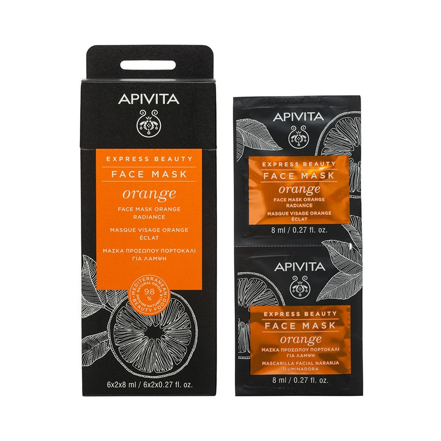 APIVITA EXPRESS BEAUTY Face mask with oranges 2 x 8 ml
