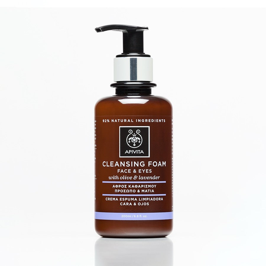 APIVITA Cleansing cream-foam for removing makeup from face and eyes 200 ml