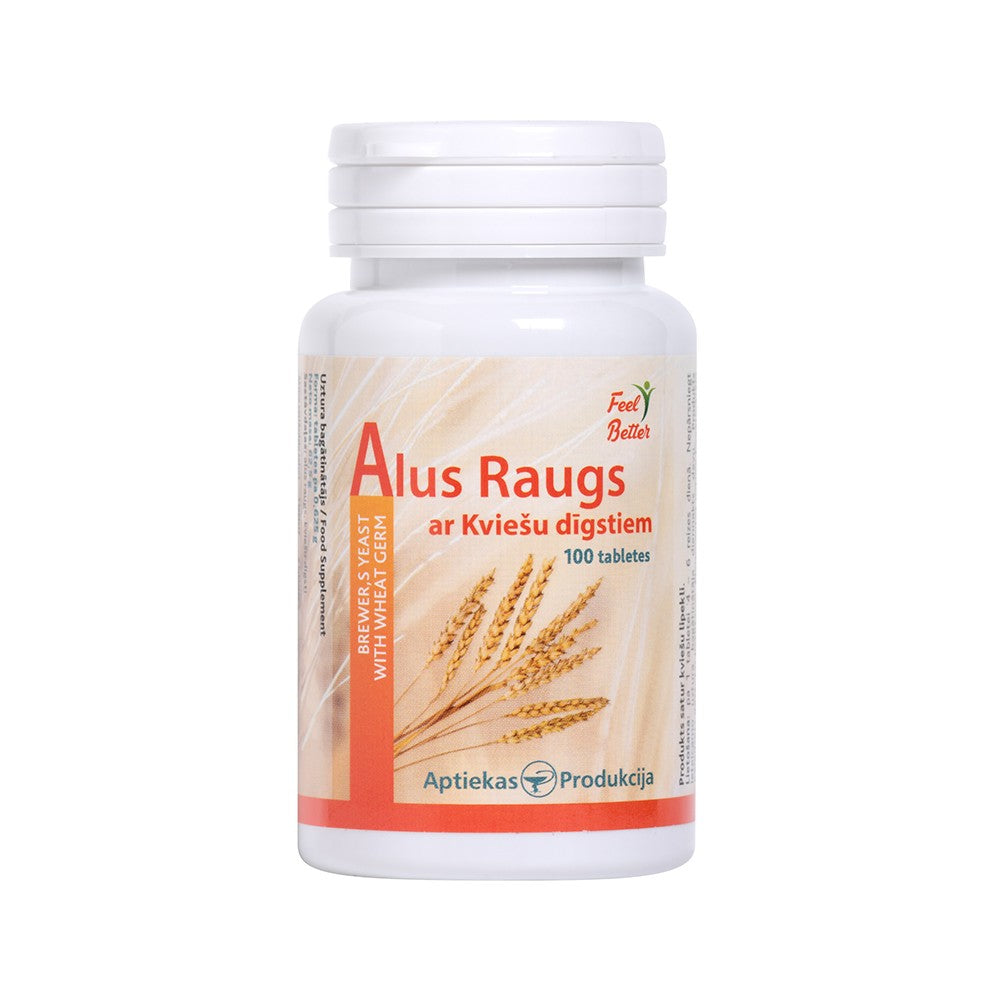 APTIEKAS PRODUKCIJA Brewer's yeast with wheat germ tablets N100