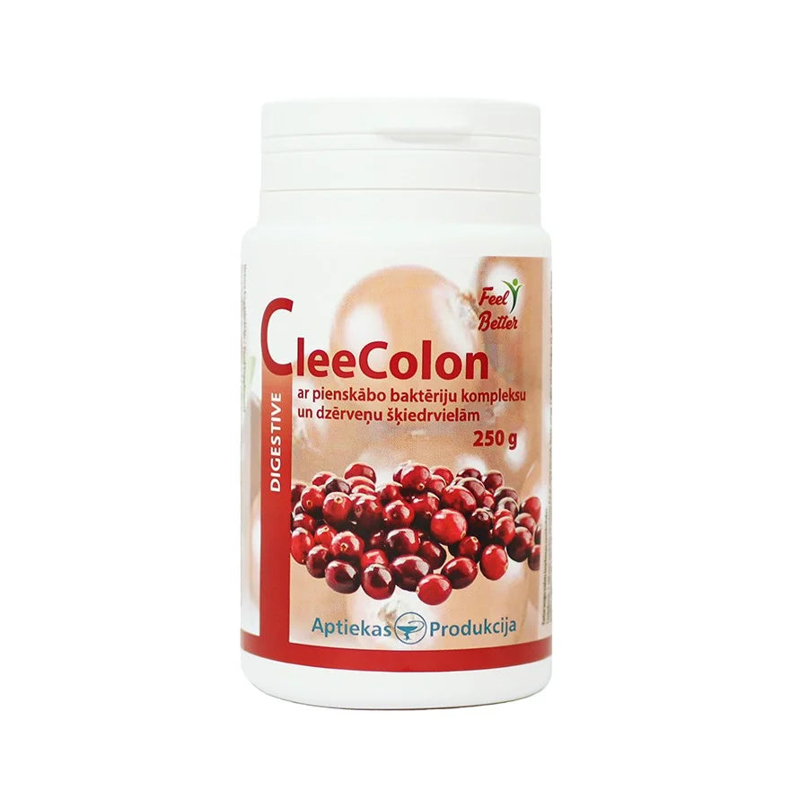 APTIEKAS PRODUKCIJA CleeColon complex of lactic acid bacteria with cranberry fiber - powder 250 g