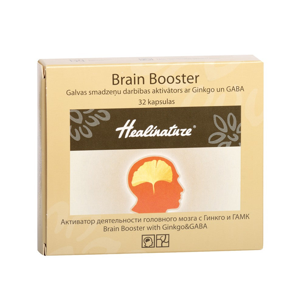 APTIEKAS PRODUKCIJA Healinature Brain Booster For brain activity with Ginkgo and GABA N32
