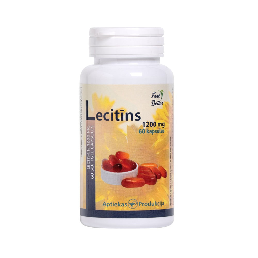 APTIEKAS PRODUKCIJA Lecithin 1200 mg - soft gelatin capsules N60