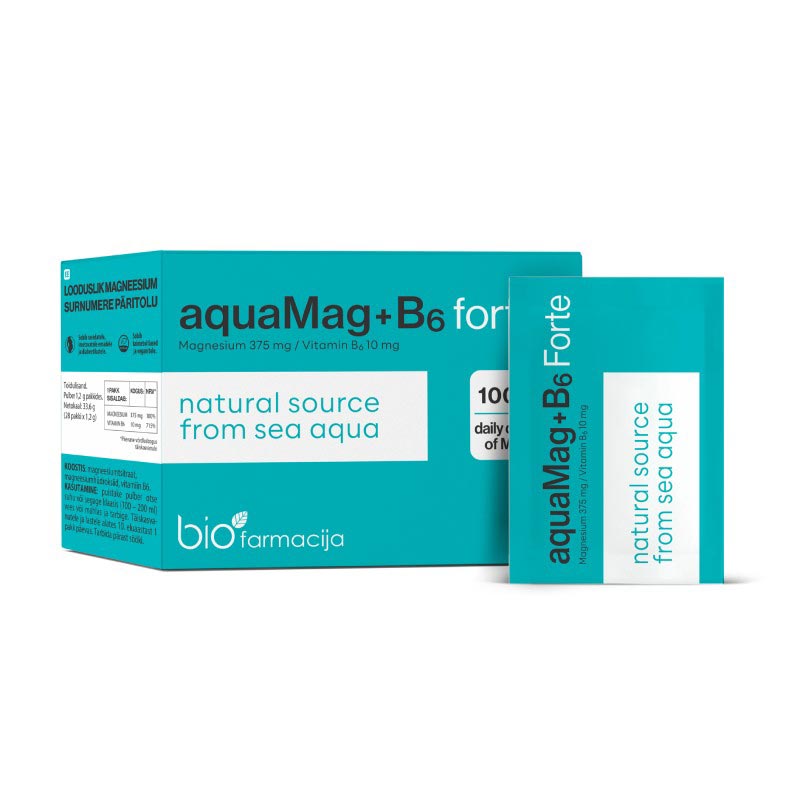 BIOFARMACIJA Aquamag+B6 Forte powder N28