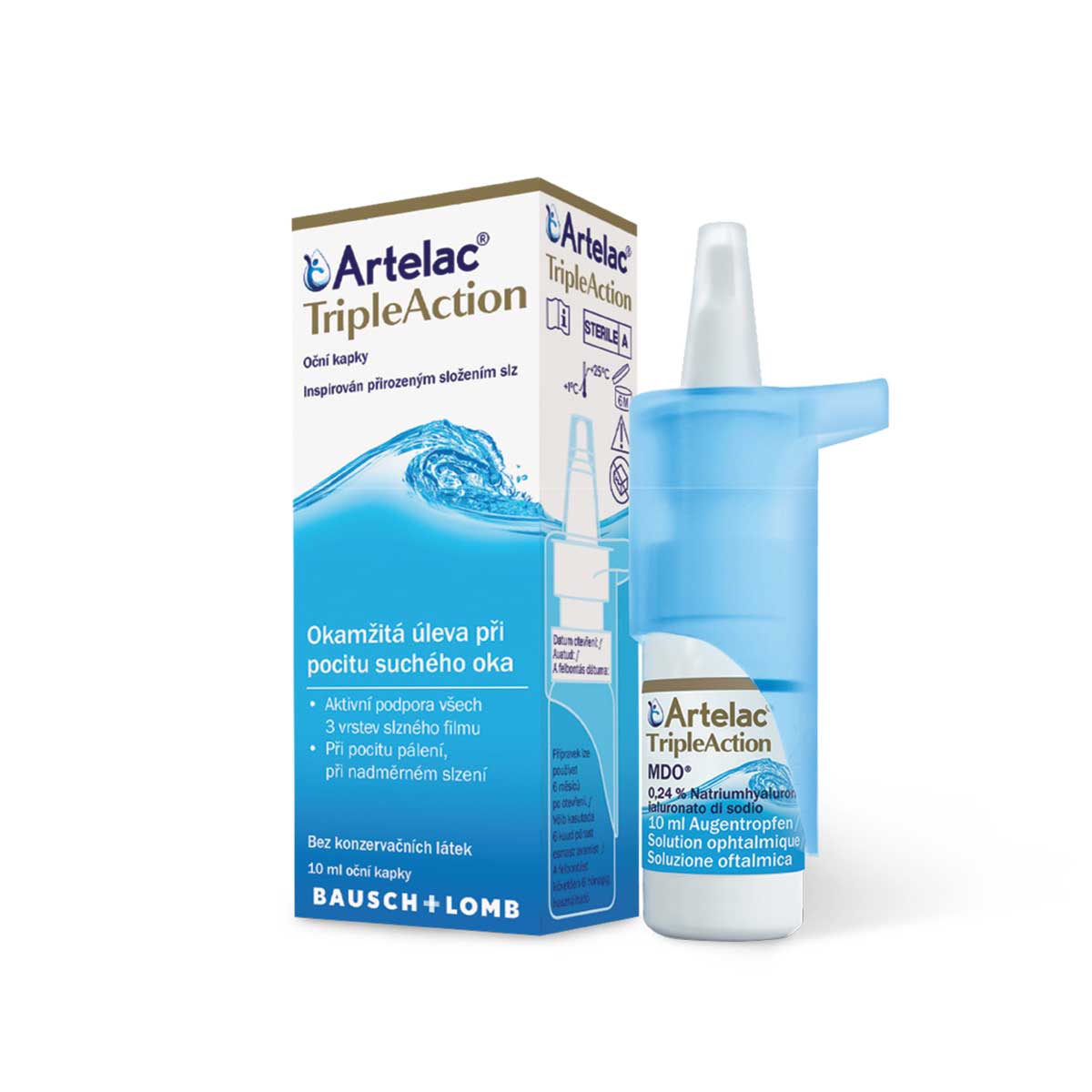 ARTELAC Triple Action eye drops 10 ml