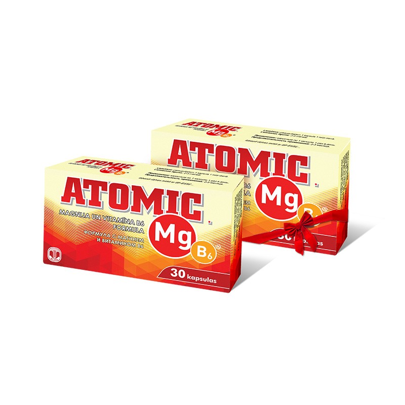 ATOMIC. Mg B6® capsules N30 1+1