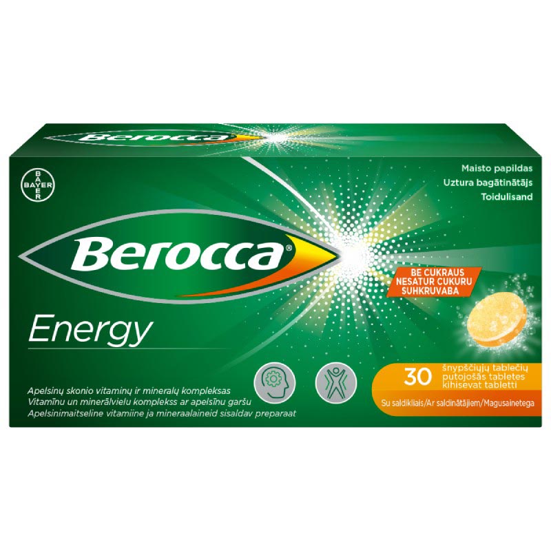 BEROCCA Energy effervescent tablets N30