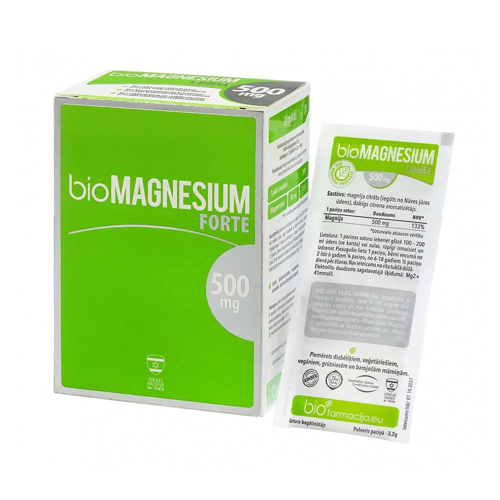 BIOFARMACIJA Biomagnesium Forte 500 mg powder N20
