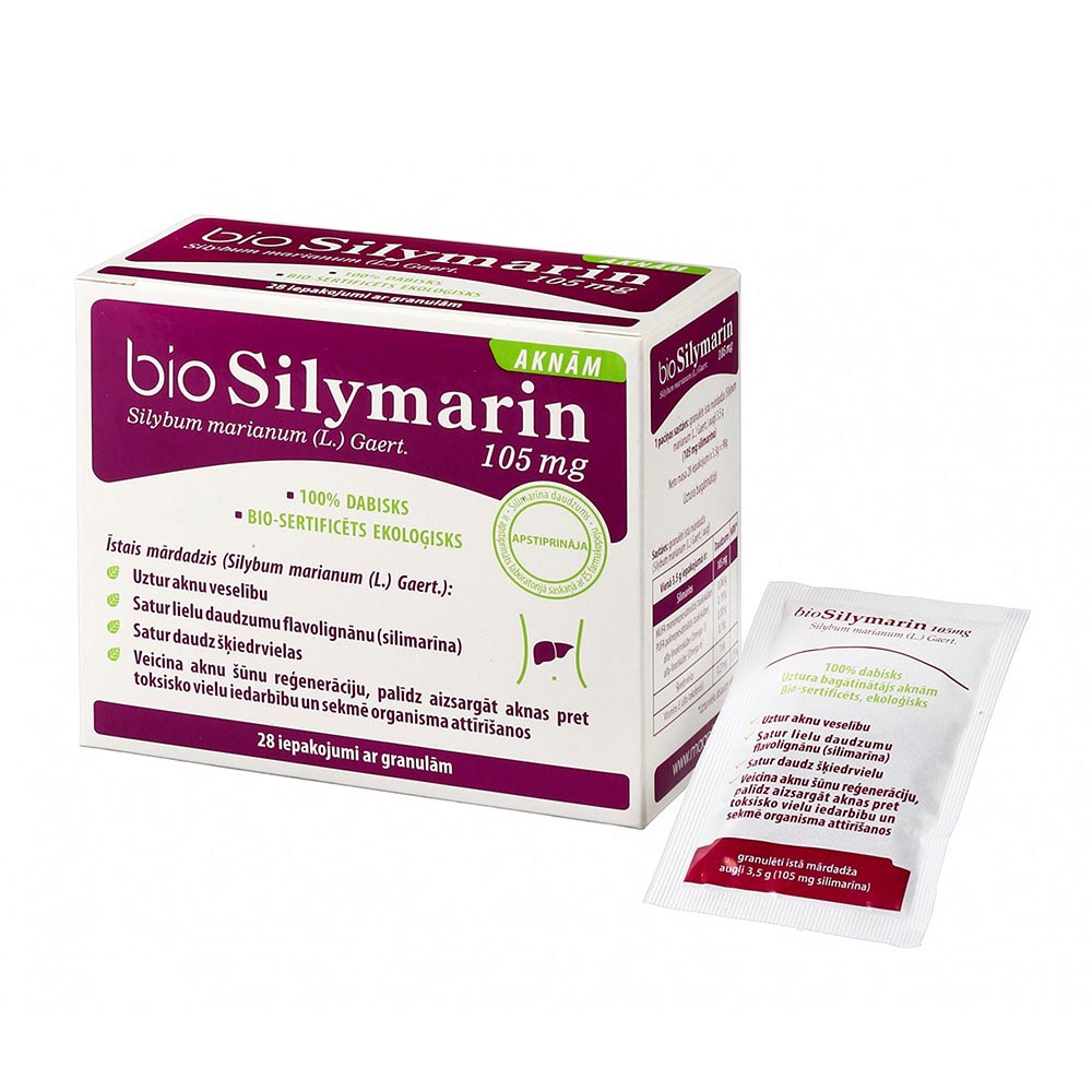 BIOFARMACIJA Biosilymarin 105 mg of granules N28