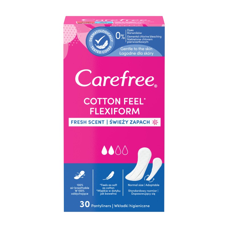 CAREFREE FlexiForm Fresh daily inserts N30