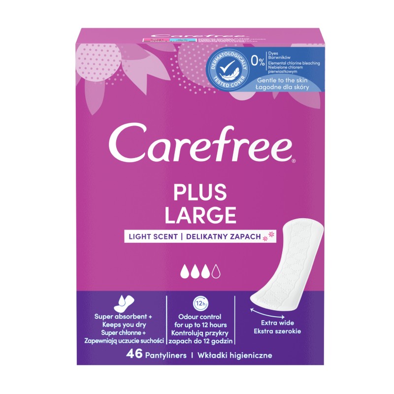 CAREFREE Plus Large daily pads N46