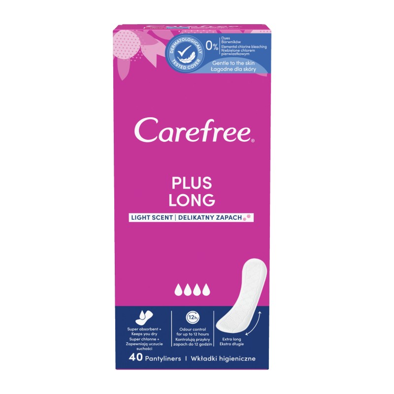 CAREFREE Plus Long daily pads N40