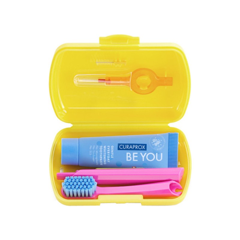 CURAPROX travel set, yellow N1