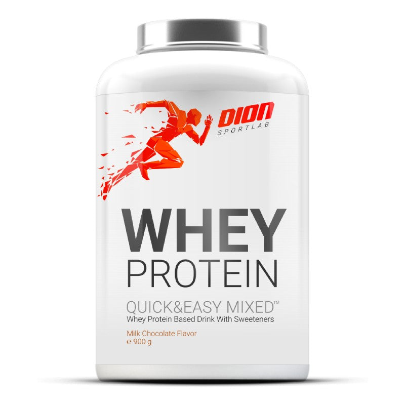 DION SPORTLAB Whey Protein Powder with milk chocolate flavor 900 g