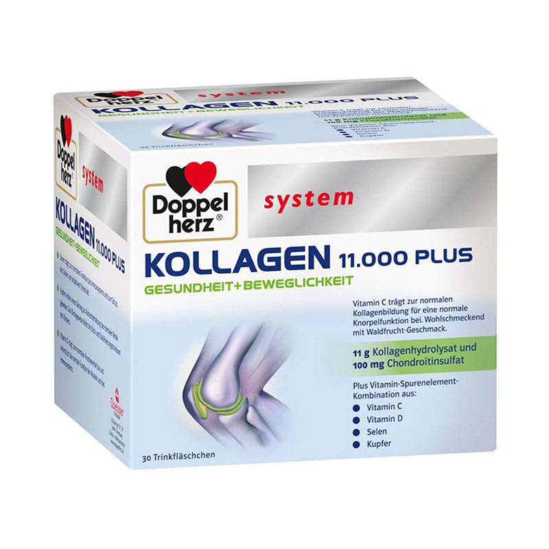 DOPPELHERZ System Kollagen 11.000 Plus ampoules N30