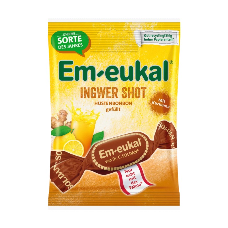 DR.SOLDAN Em-Eukal ImmunStark Ginger Shot with turmeric and C vit. caramels 75 g