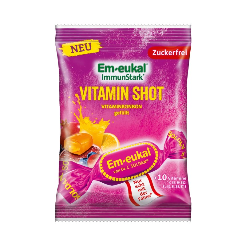 DR.SOLDAN Em-Eukal ImmunStark Vitamin Shot caramels without sugar 75 g