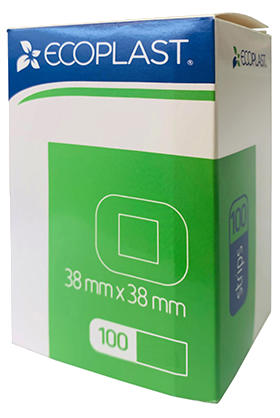 ECOPLAST 38mmx38mm a patch 100 pcs
