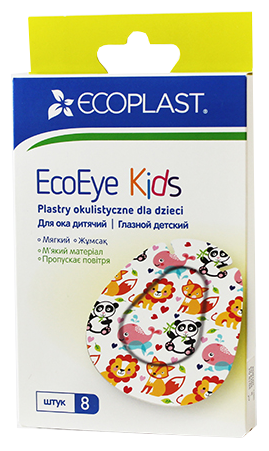 ECOPLAST EcoEye Kid 5.7 cm x 7.2 cm eye patches 1 pcs