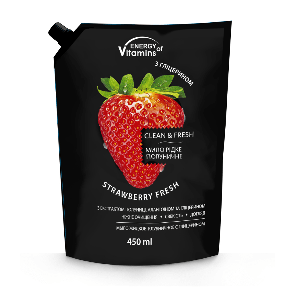 ENERGY OF VITAMINS Strawberry Fresh liquid soap with glycerin 450 ml