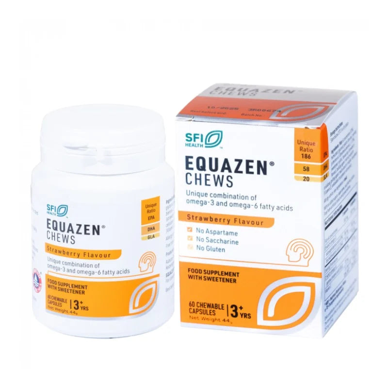EQUAZEN Chews Strawberry flavored chewable capsules N60