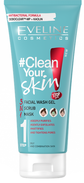 EVELINE Clean Your Skin 1 faces mask 200 ml