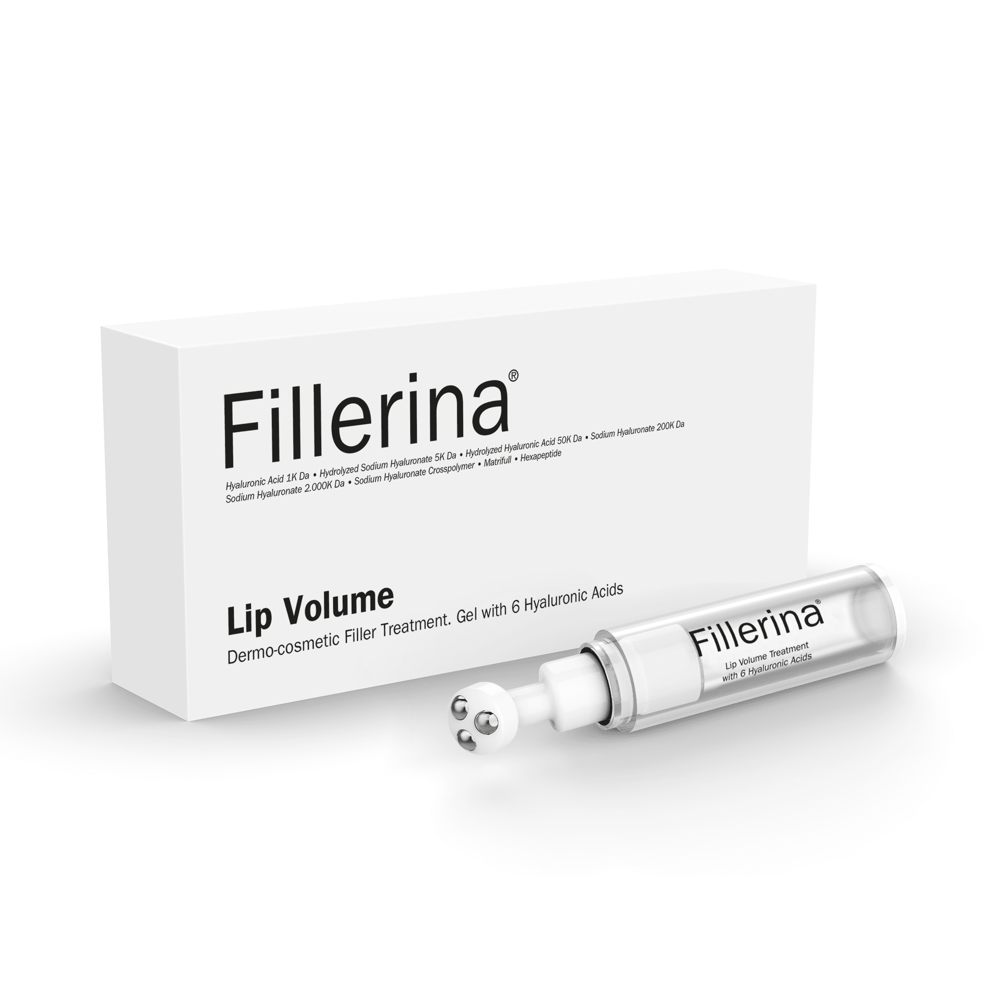 FILLERINA lip augmentation gel with 6 hyaluronic acids and peptides, level 1 7 ml