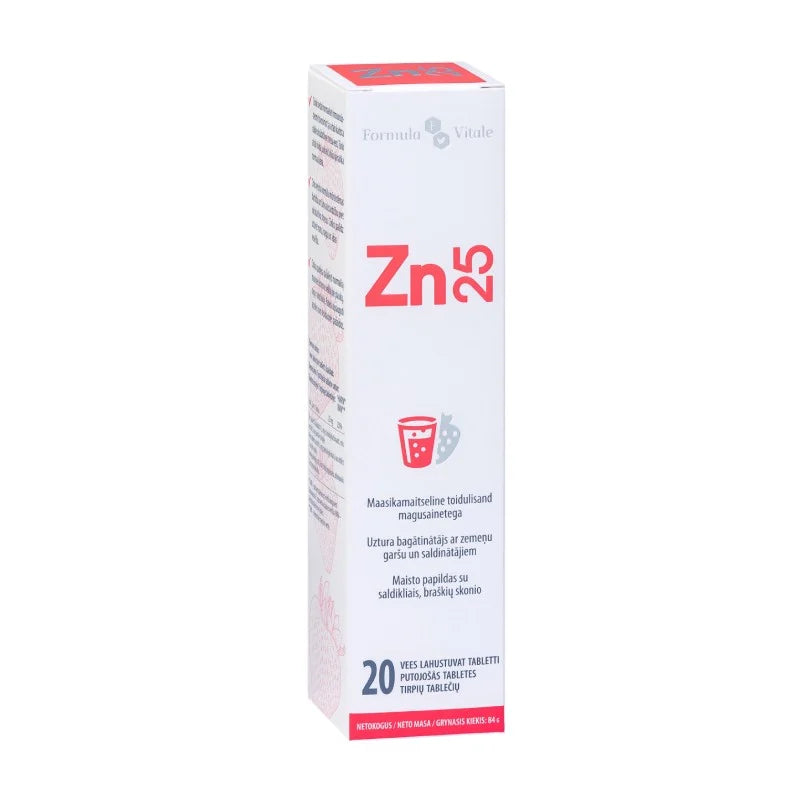 FORMULA VITALE Zinc 25 mg effervescent tablets N20
