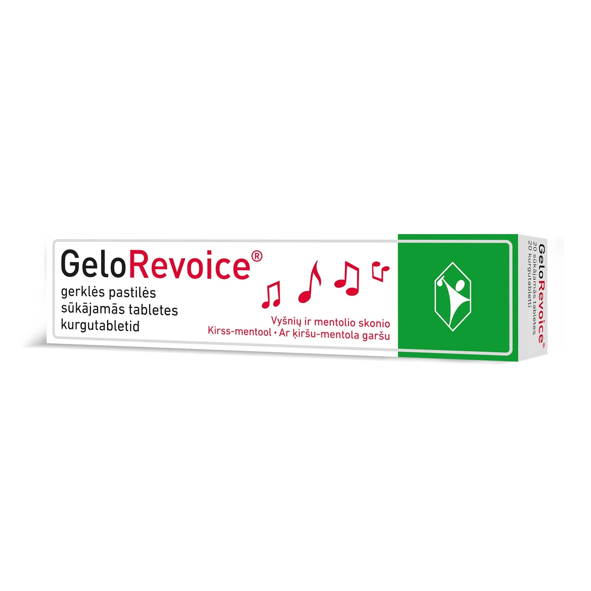 GELOREVOICE cherry-menthol sucking tablets N20
