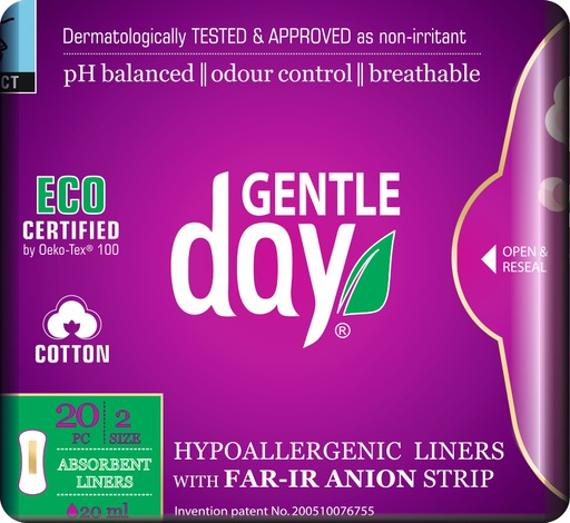 GENTLE DAY Absorbent Cotton everyday inserts 20 pcs