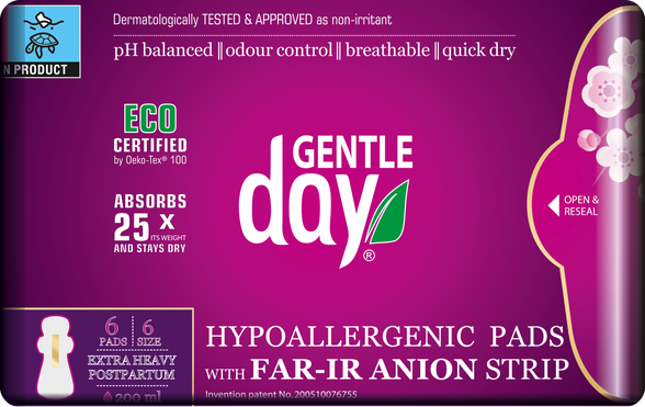 GENTLE DAY Extra Heavy hygienic packages 6 pcs