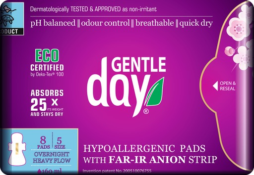 GENTLE DAY Heavy Flow hygienic packages 8 pcs