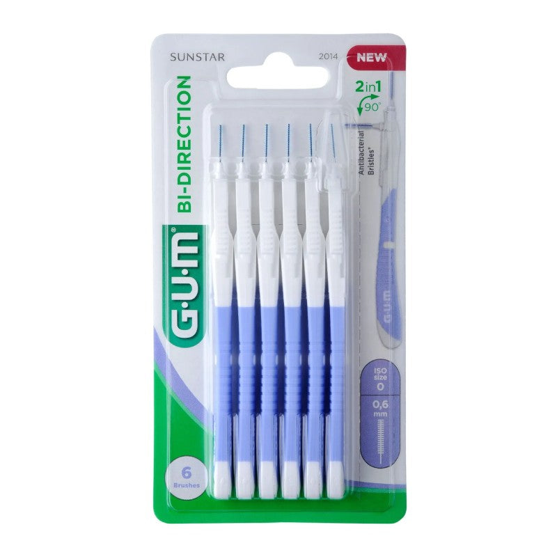 GUM Bi-Direction 0.6 mm interdental brushes N6