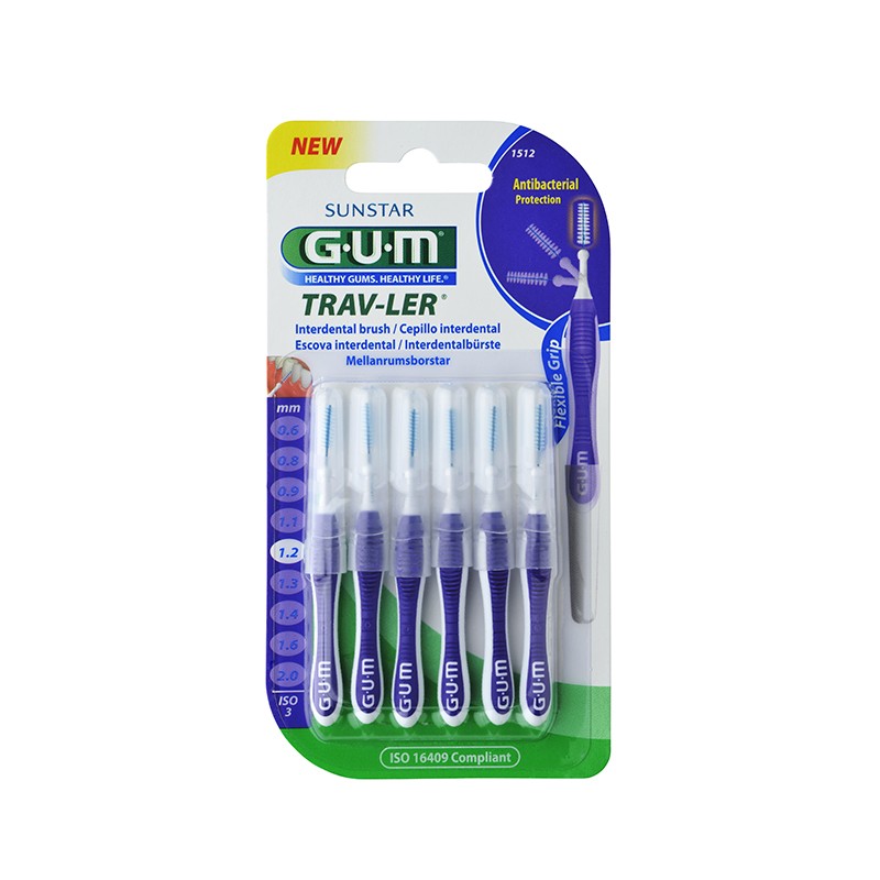 GUM Trav-Ler 1.2 mm interdental brushes N6