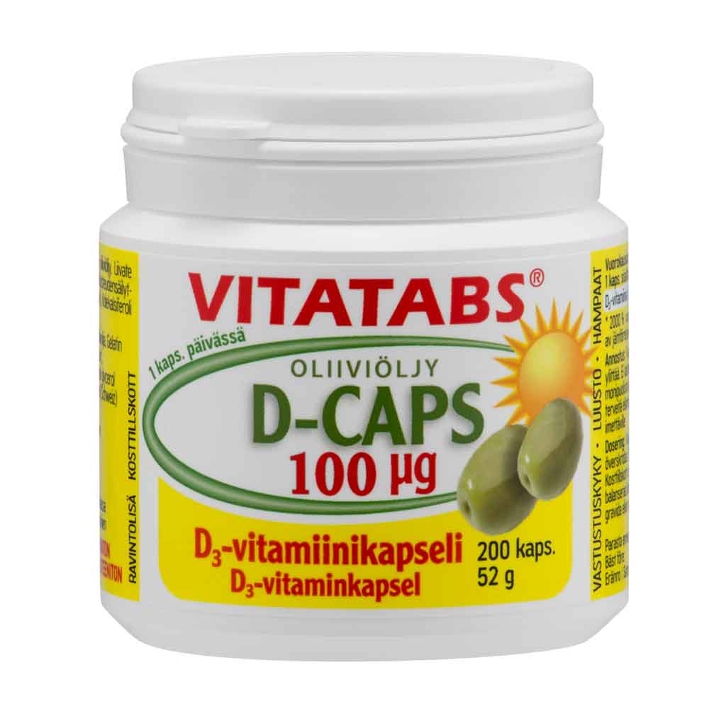 HKK Vitatabs D-Caps 100 mcg capsules N200