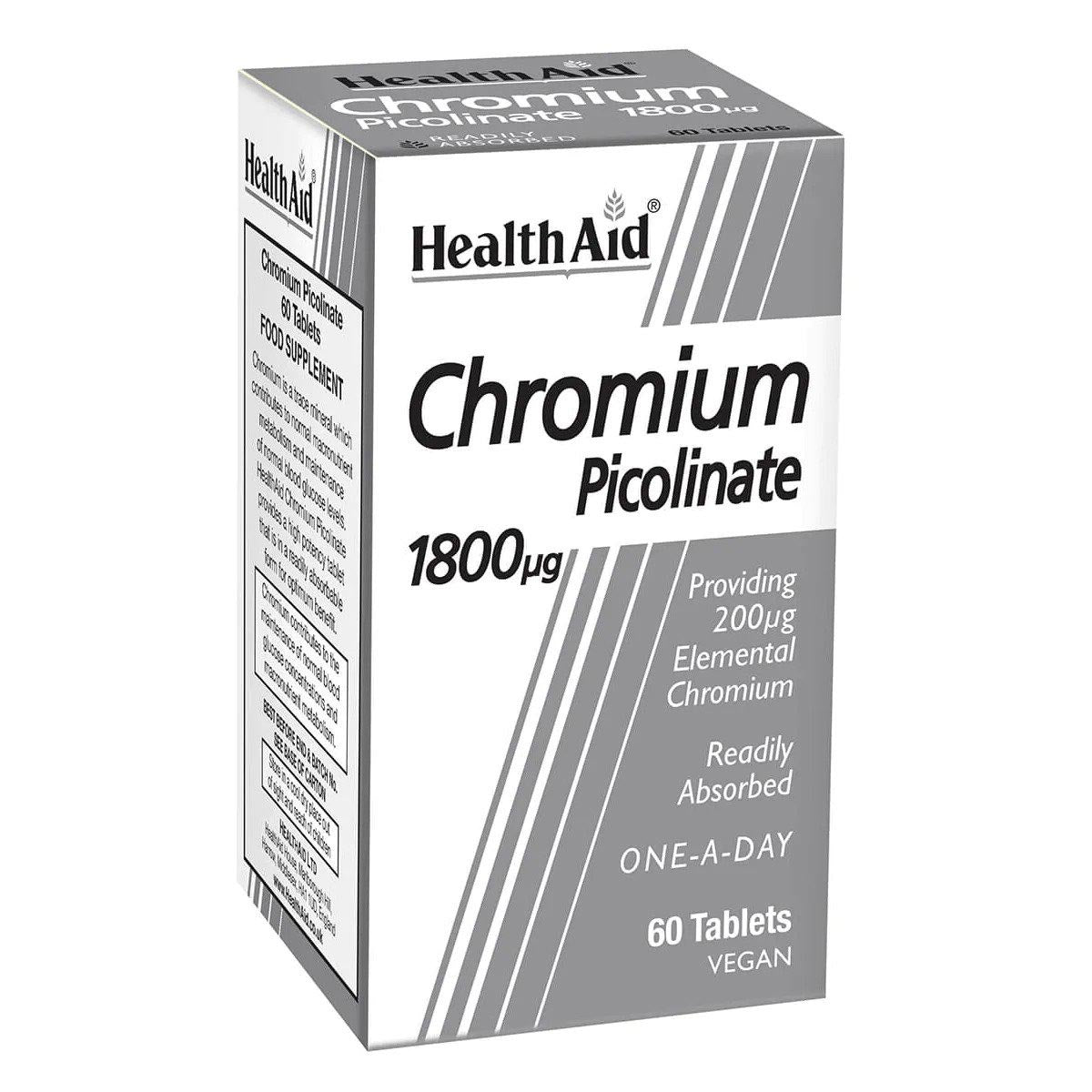 HealthAid Chromium Picolinate 1800 µg tablets N60