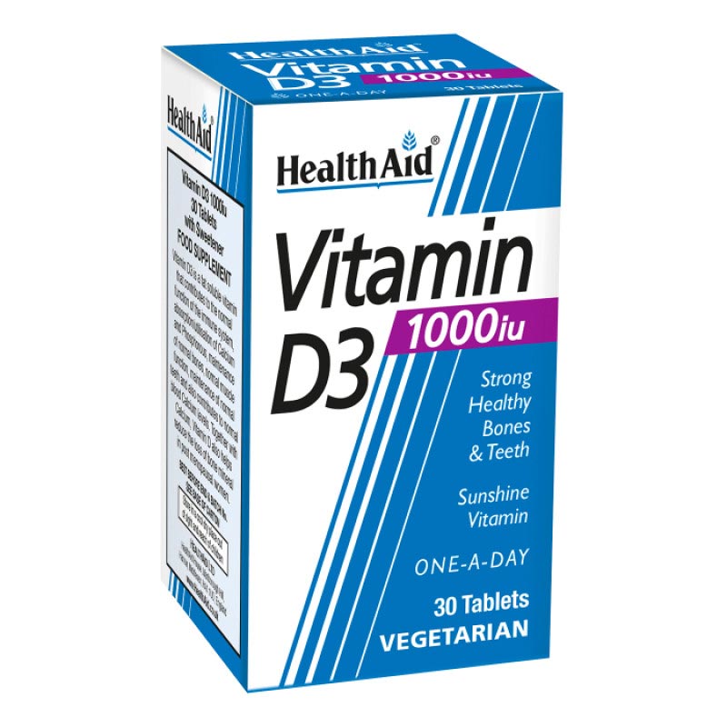 HealthAid Vitamin D3 1000 sv tablets N30