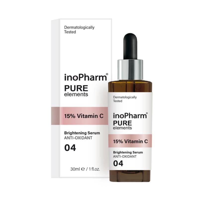 INOPHARM Pure Elements 15% Vitamin C brightening face serum 30 ml