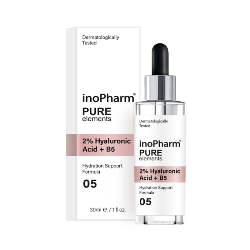 INOPHARM Pure Elements 2% Hyaluronic Acid+B5 face serum 30 ml