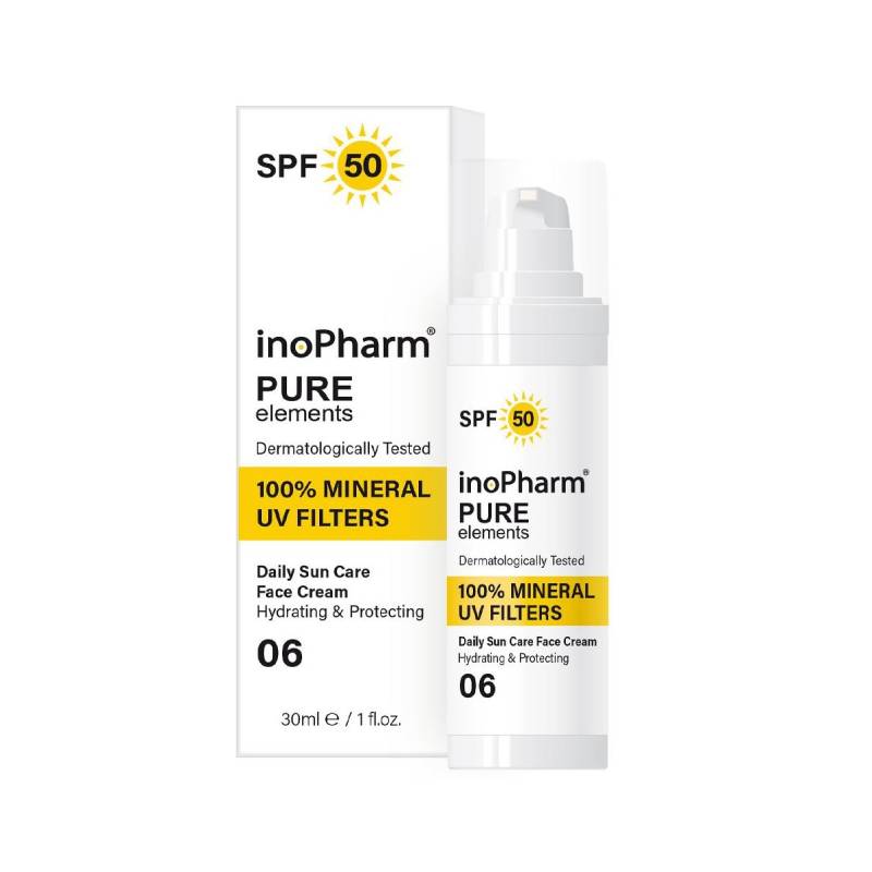 INOPHARM Pure Elements Sun SPF50 face protection cream 30 ml