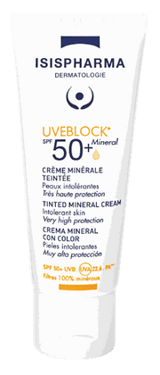 ISISPHARMA Uveblock SPF50+ Tinted Mineral the sun protective device 40 ml