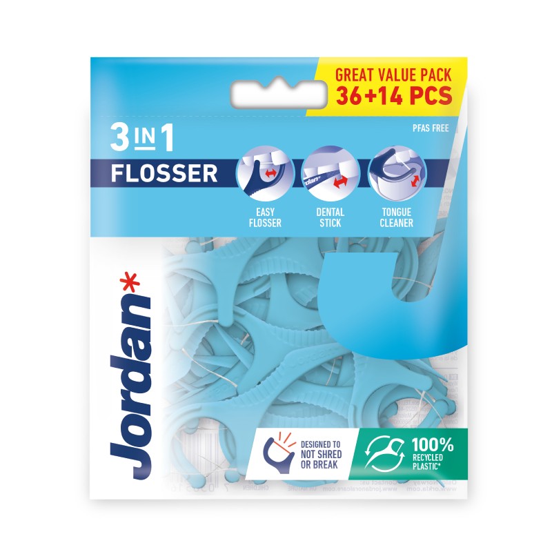 JORDAN 3-in-1 Flosser with holder N50