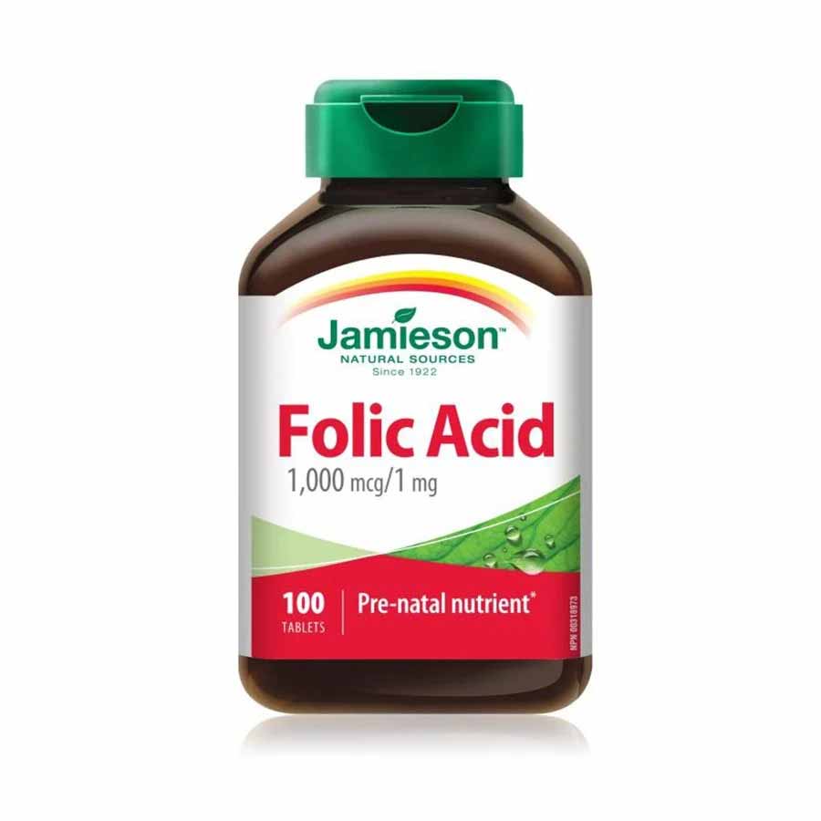 Jamieson Folic Acid 1 Mg tablets N100