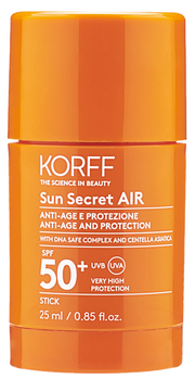 KORFF Sun Secret AIR Anti-Age and Protection Stick SPF 50+ the sun protective device 25 ml