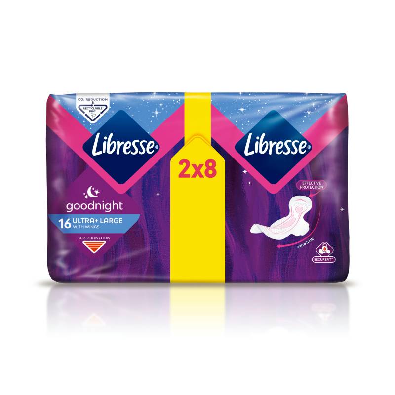 LIBRESSE GoodNight Ultra Large sanitary napkins N16